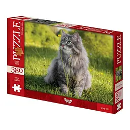 Пазли класичні Danko Toys Сірий кіт 380 ел. (IP-177-P-1204)
