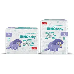 Підгузки Dino Baby 6 (16+ кг), 32 шт. - мініатюра 3