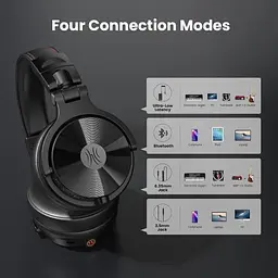 Навушники OneOdio Studio Max 1 Bluetooth Hi-Res Wireless/LDAC +3,5мм/6,35мм Audio (Studio Max 1 Black) - мініатюра 3