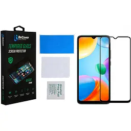 Захисне скло BeCover для Poco C40 Black (708170) - мініатюра 3