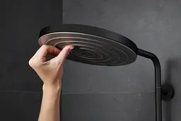 Душова система з термостатом Hansgrohe Pulsify S Puro Showerpipe 260 1jet EcoSmart matt black 24223670 - мініатюра 6