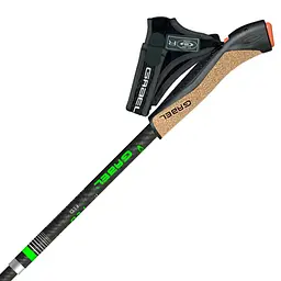 Палиці для скандинавської ходьби Gabel FLD Carbon 115 Чорний-Салатовий - мініатюра 2