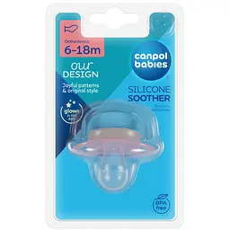 Пустушка силіконова анатомічна Canpol babies Love&Sea 6-18 міс. 1 шт. колір в асортименті (34/909) - мініатюра 5