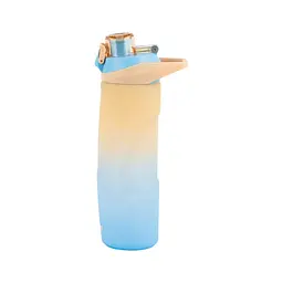Пляшка для води Kite K26, 760 мл, бежево-синя (K26-1200-1) - мініатюра 2