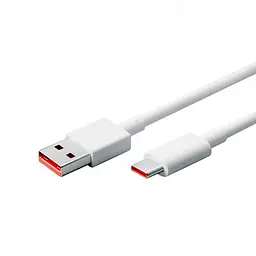 Кабель WUW X168 USB - Type-C 5 А швидкого заряджання 1 метр білий
