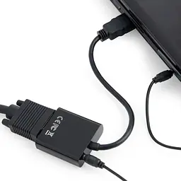 Перехідник Cablexpert HDMI - VGA 0.15м (A-HDMI-VGA-03) - мініатюра 3