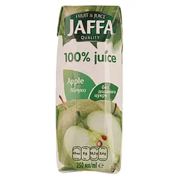 Сок Jaffa 100% Juice яблочный осветленный 250 мл (946378)