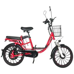 Електровелосипед Minako V4 PRO двомісний 800W/60V/24Ah із заднім амортизатором червоний