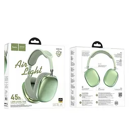 Навушники Hoco W35 Air Triumph BT headphones | BT5.3, AUX / TF, 45h | green - мініатюра 2