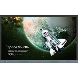 Інтерактивна дошка BenQ RE7504, 75", 3840x2160 (IPS, 8 мс, 10-bit, 9H) , 8Gb / 64Gb, 2x20 Вт, GLan, VGA / 4xHDMI, 2xType-C (65 Вт)