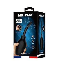 Анальний душ MR Play Anal Douche BLKC 310 мл (чорний) - мініатюра 9