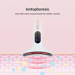 Масажер мікрострумовий для шиї та обличчя No Brand Neck Beauty Device Білий (2288327480) - мініатюра 8
