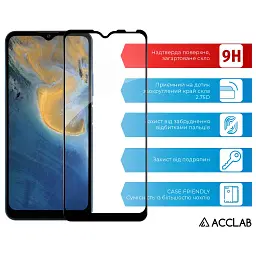 Скло захисне ACCLAB Full Glue ZTE Blade A71 Black (1283126515729) - мініатюра 3