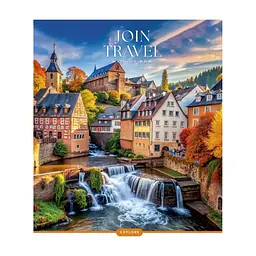 Зошит Школярик Join Travel 60 аркушів клітинка (060-3680K), в асортименті - мініатюра 2