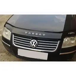 Дефлектор капоту мухобійка Volkswagen Passat B5+ 2001-2005 рестайлінг Євро Кріплення (Vip Tuning) - мініатюра 3