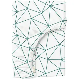 Простирадло Cosas на резинці 90х200 crystal lines, зелений (CrystalLines_90x200x20)