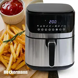 Аэрогриль Аэрофритюрница Heckermann ZHAF-650AD 6,5 л 2000W - мініатюра 9