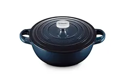 Кастрюля с крышкой Le Creuset Signature Soup Pot Nuit 21114261290475 26 см 4.1 л темно-синяя - миниатюра 2