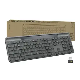 Клавіатура Logitech Slim Solar+ для Business Wireless/Bluetooth Graphite (920-013779)