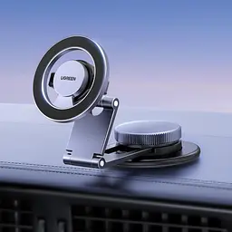 Магнітний автомобільний тримач для телефона на приладову панель UGREEN LP865 Для смартфонів із MagSafe 2 металеві кільця в комплекті для телефонів без MagSafe Сила магнітного притягання 22 Н Клейова основа 3M Поворотний двошарнірний кронштейн Регулювання кута на 360° Висувна конструкція Після приклеювання основи зачекайте щонайменше 5 годин перед використанням Темно-сірий і чорний (45577) - мініатюра 10