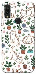 TPU чохол Demsky Cats pattern для Xiaomi Redmi 7