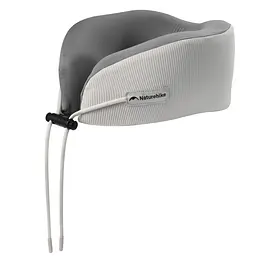 Подушка бавовняна для шиї з пам'яттю Naturehike CNK2450WS019 (Сірий)