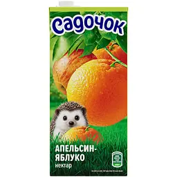 Апельсиново-яблучний нектар Садочок неосвітлений пастеризований 0.95 л 
