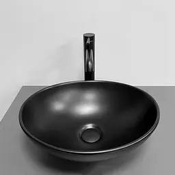 Умивальник VBI Parma black matt накладний VBI-011022, Чорний матовий - мініатюра 2