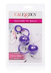 Вагінальні кульки силіконові Posh Silicone O Balls фіолетові California Exotic - мініатюра 3