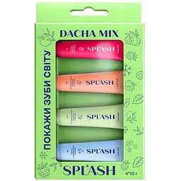 Набір зубних паст Splash Dacha mix 4 шт. по 10 г