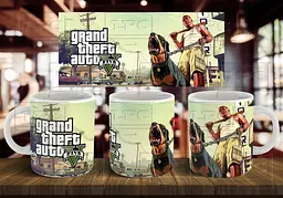 Чашка "GTA V" 330 мл Рожева
