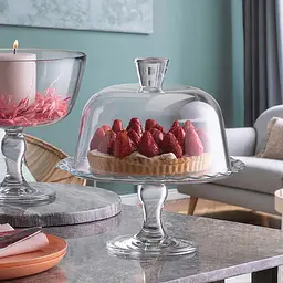 Тортівниця Pasabahce Patisserie 26.4 см на ніжці з кришкою 19 см (96952) - мініатюра 4