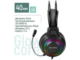 Навушники з мікрофоном ColorWay GlowCore RGB Black (CW-HPG02BK) - мініатюра 6
