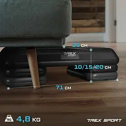 Степ платформа Trex Sport TX-038PAS до аеробіки 3-рівнева чорна - мініатюра 10
