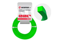 Лісочка для тримера та мотокоси Intertool 3.0 мм x 15м квадрат DT-2315