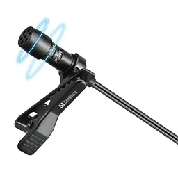 Провідний петличний мікрофон Streamer USB Clip USB-A/USB-C, кабель 3м, чорний - мініатюра 2