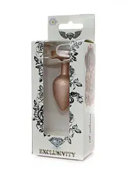 Анальна металева пробка Plug-Jewellery Pearl Gold Heart PLUG - Clear S Boss Series 64-00135 100349 - мініатюра 8