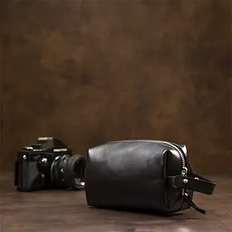 Чоловіча шкіряна косметичка GRANDE PELLE 17х10.5х7 см acs0018586 - мініатюра 7