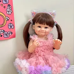 Реалістична Кукла Реборн 55 см повністю силіконова Doll Reborn Baby К0100612 - мініатюра 5