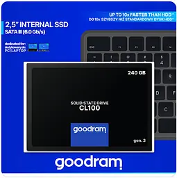 SSD 240Gb GoodRAM CL100 SATA III 2.5" TLC - мініатюра 3
