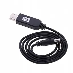 Кабель перетворювач напруги з USB 5V на DC 12V (5.5/2.1mm) 0.8м для модемів Wi-Fi роутерів хабів світильників від Power Bank UKC 12в - мініатюра 5