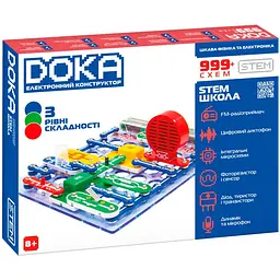 Електронний конструктор Школа 999+ Схем Doka D70708 звук