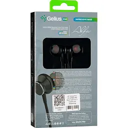 Навушники HF Gelius Pro GP-HF590 Alfa Black with Xiaomic + button call answering - мініатюра 3