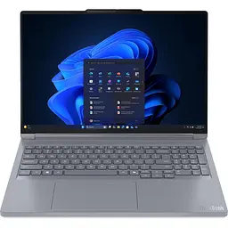 Ноутбук, Lenovo, ThinkBook 16p G6 ADR, AMD Ryzen 9 8940HX 64M Cache, 5, 30 ГГц, 16, WQXGA, IPS, 240 Гц, 32 ГБ DDR5, 512 ГБ SSD, NVIDIA GeForce RTX 5060 8 ГБ, Win 11 Pro, сірий