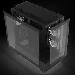 Корпус Zalman Chronix V2 Tempered Glass без БЖ Black (CHRONIXV2BLACK) - мініатюра 6