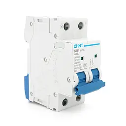 Автоматичний вимикач постійного струму CHNT NB1-63DC 2P C40 DC500V, 40A, 6kA, DIN, 86*36*49.5mm
