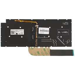 Клавіатура для ноутбука DELL (Inspiron: 5390, 5490, 7490) rus, gray, без фрейму, підсвічування клавіш (оригінал)