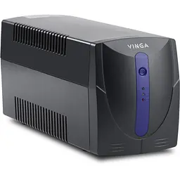 Пристрій безперебійного живлення Vinga LED 1200VA plastic case with USB (VPE-1200PU) - мініатюра 2