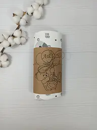Пелюшка дитяча багаторазова непромокальна a.l.babybox Медвежонок в звездах 50х80 см Різнокольоровий (NM 8154168) - мініатюра 3