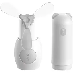 Вентилятор Baseus Tricolor bear Folding fan білий ручний CXZD-A02